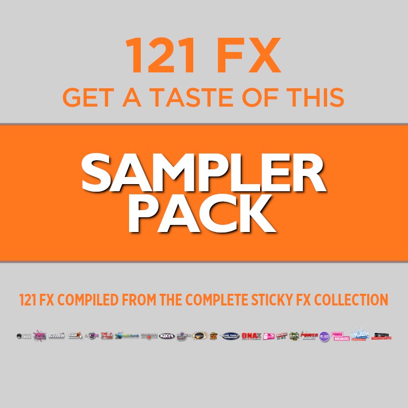 Sticky FX Sampler Pack Radio en Podcast Productie Library Sticky FX Sampler Pack Radio en Podcast Productie Library